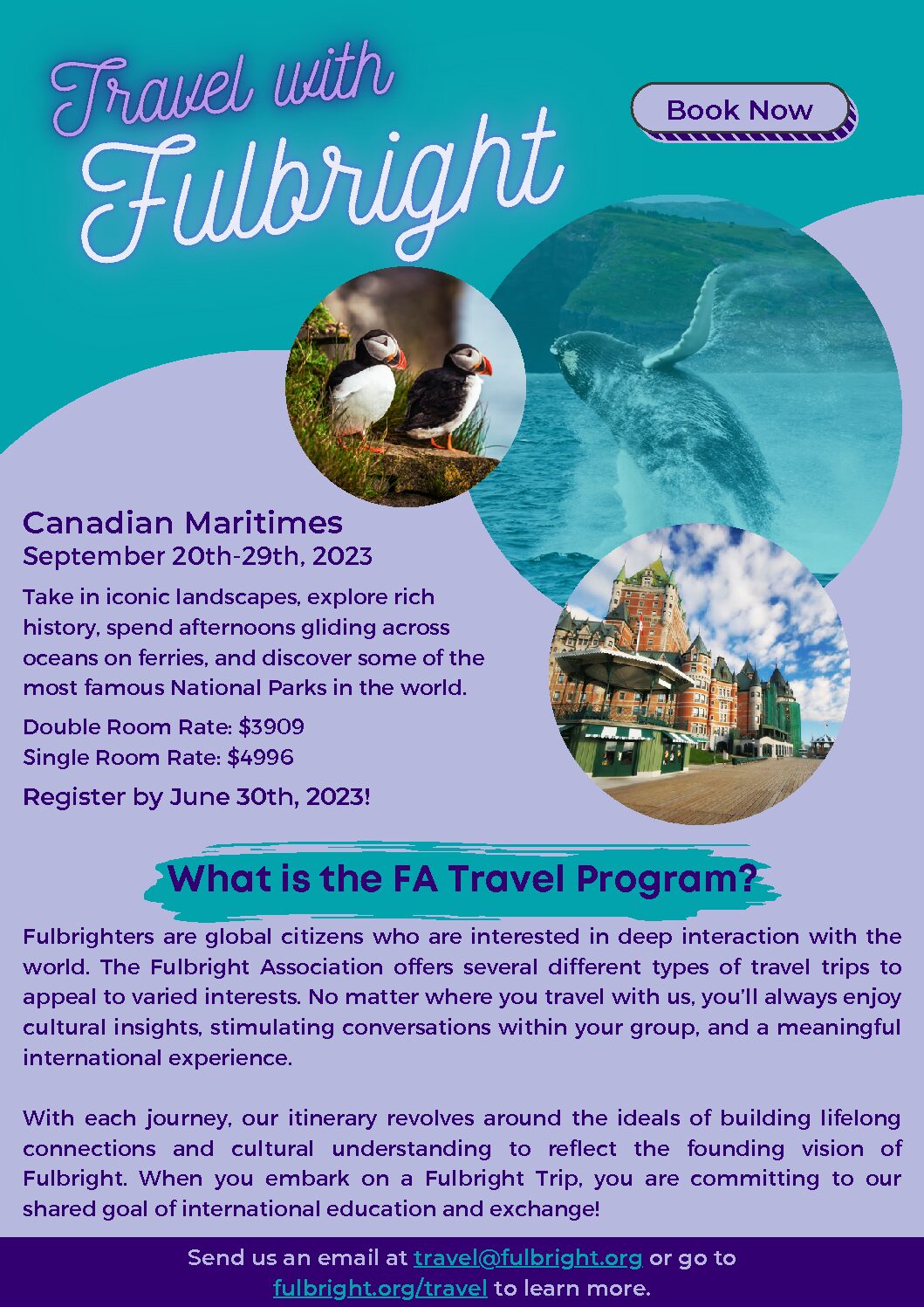 Fulbright Association Insight Trip to the Canadian Maritimes