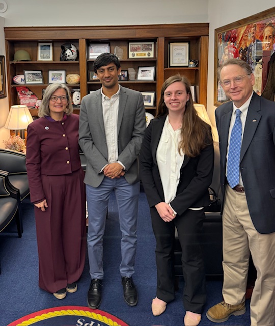 Fulbright Association members with a staff member from Rep. Rich McCormick's office